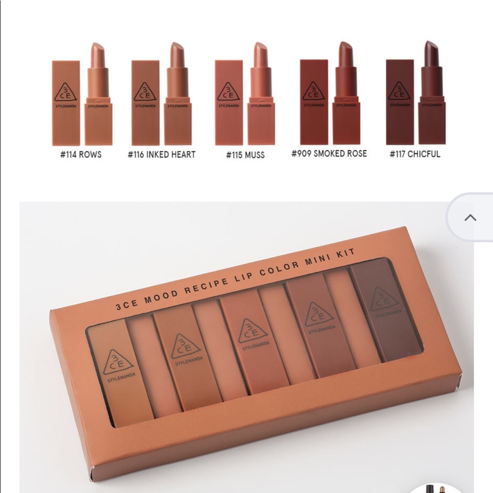 Nib Stylenanda 3ce mood recipe lip kit